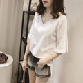 2020 Summer Loose V-Neck Women's T-Shirt