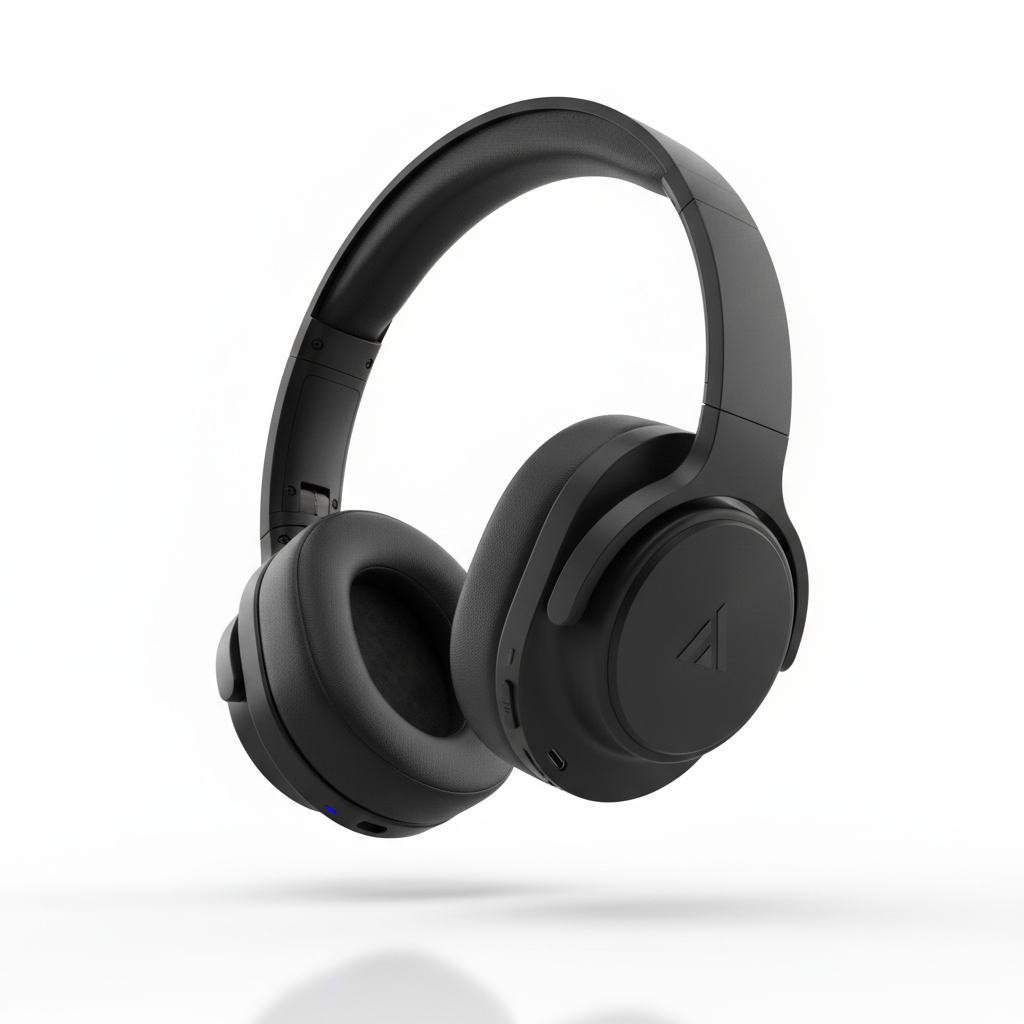 Premium Wireless Headphones in matte black